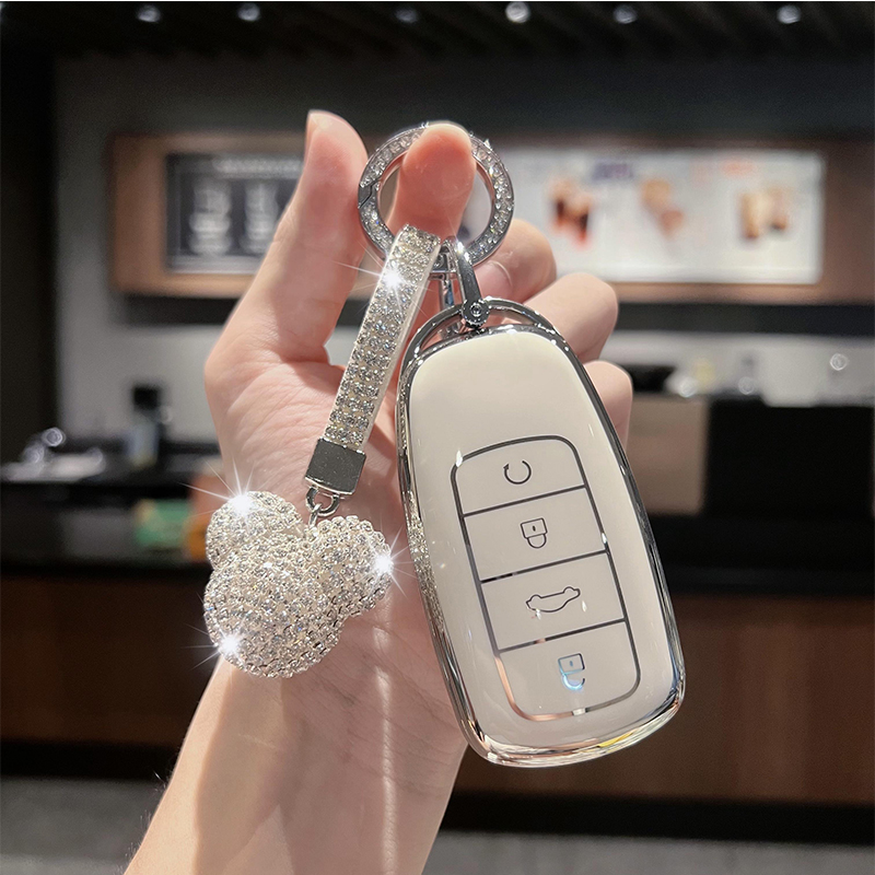 适用于22/23新款奇瑞艾瑞泽8plus车钥匙套瑞虎7保护壳钥匙包女扣