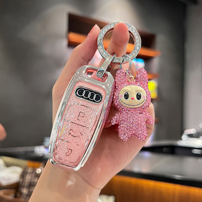 适用于奥迪a3钥匙套q3车q2l扣a6l高级a4l女q5l高端a3l壳a5高档q7