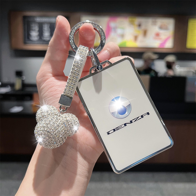 适用新款腾势D9卡片钥匙套新款N7保护壳N8高档DM-i简约内饰挂扣包