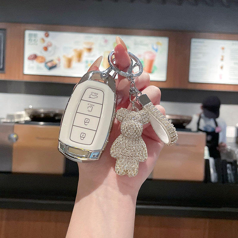 适用现代库斯途钥匙套21-24款库斯途5键4键高级感保护套壳扣男女