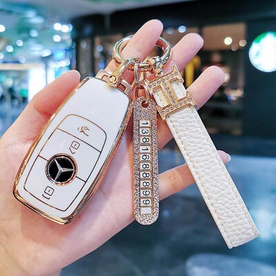 专用于奔驰钥匙套EQC350A200L女BCES级GLC260L车GLB扣gla180包gle