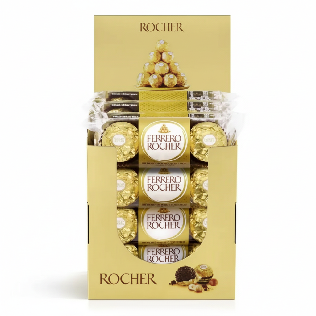 费列罗T3*48颗意大利进口榛果巧克力金球礼盒装婚礼伴手礼