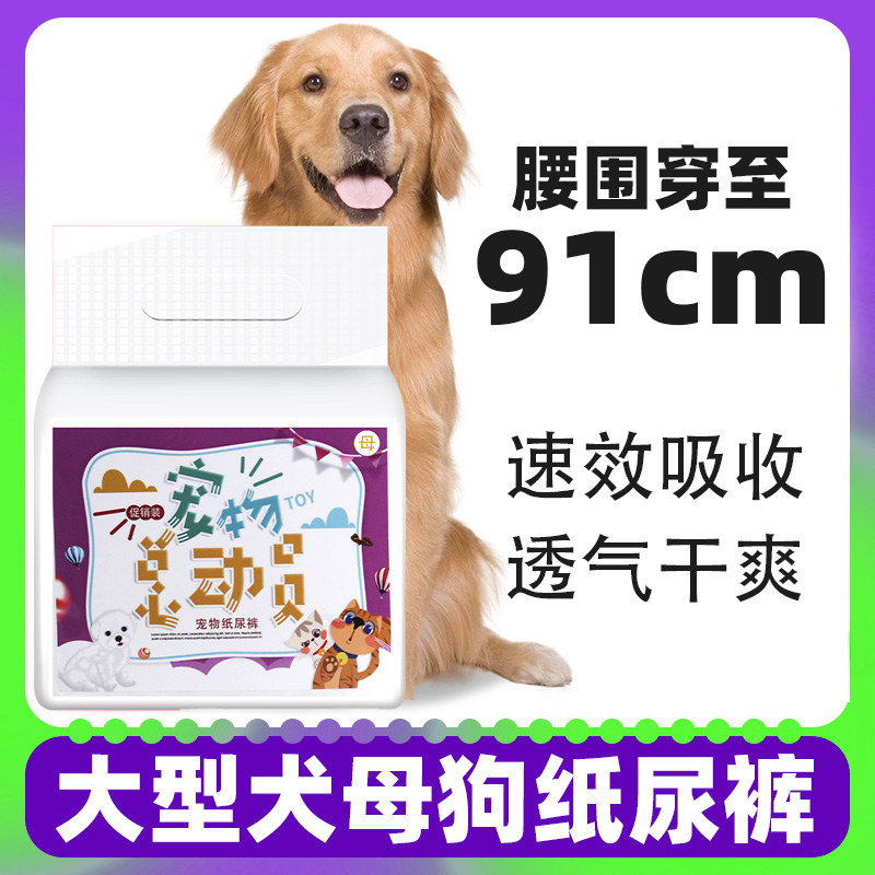 母狗狗生理裤大型犬专用纸尿裤