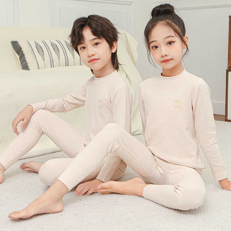 舒绒保暖套装棉毛衫全棉