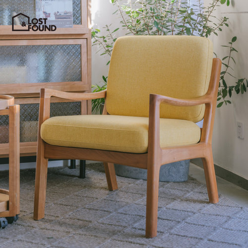 招领新品实木粉色黄色北欧椅