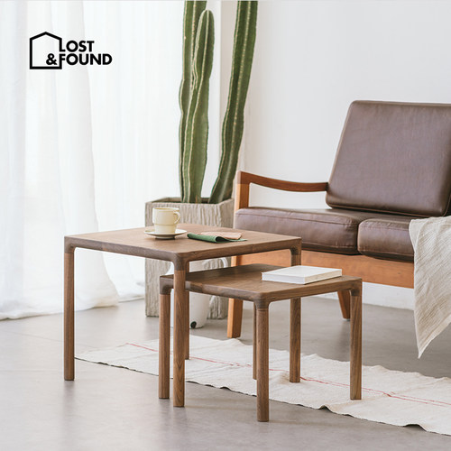 小户型实木木组合客厅茶几