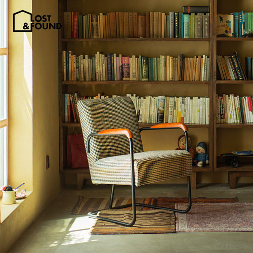 铁艺复古休闲风单人扶手椅