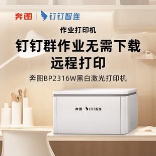 A4打印 WiFi连网 手机远程打印 错题打印机 家用打印机 新款 钉钉作业打印机 奔图BP2316W黑白激光打印机