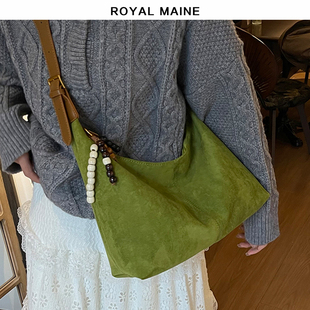 royalmaine通勤大容量hobo女包斜挎单肩包