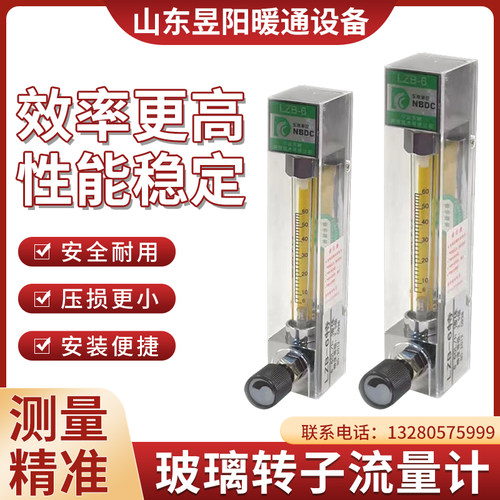 丙烷浮子流量计 NBDC玻璃转子流量计LZB-2/T气体液体甲醇
