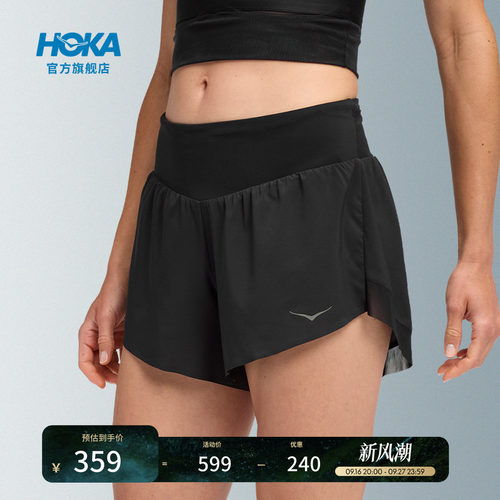 HOKA跑步超轻4英寸短裤