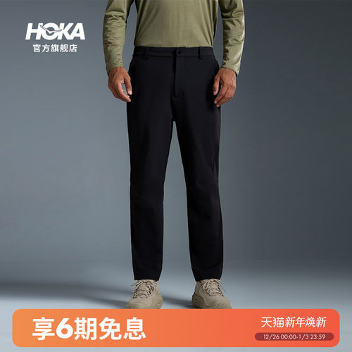 HOKA户外保暖软壳长裤男