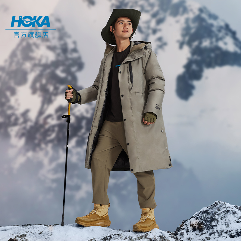 HOKA ONE ONE 男女款冬季户外派克羽绒服DOWN PARKA CHN保暖便携
