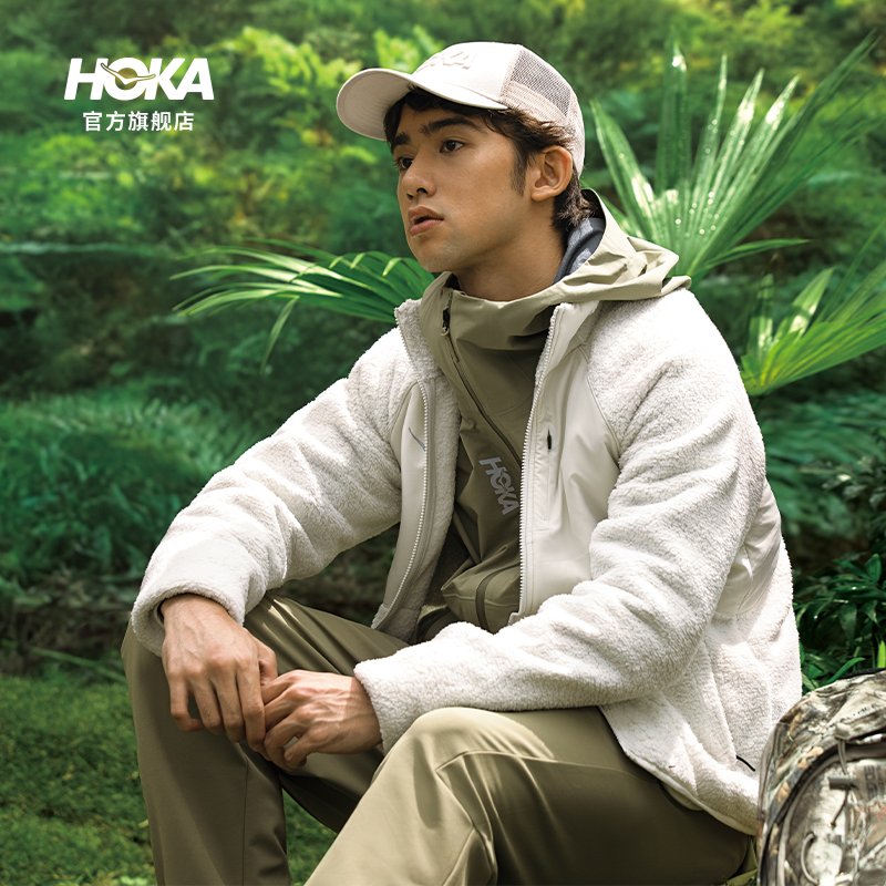 HOKA户外保暖抓绒衣外套