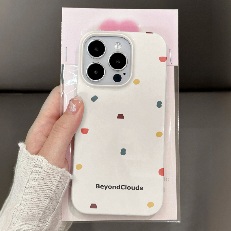 简约彩虹斑点苹果17手机壳