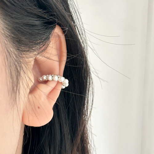 MISSJOJOS925银珍珠耳骨夹