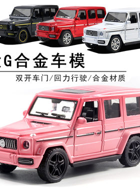 回力儿童玩具双开门摆件合金车模