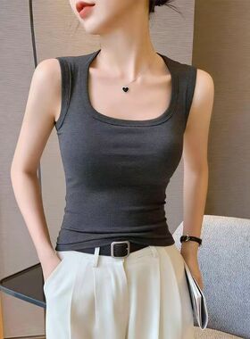 【小敏推荐】26年新品吊带背心带胸垫一体宽肩防走光无袖上衣 268