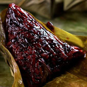 端午节手工新鲜鲜肉粽早餐真空散装 黑米蜜枣粽 甜粽子 批发