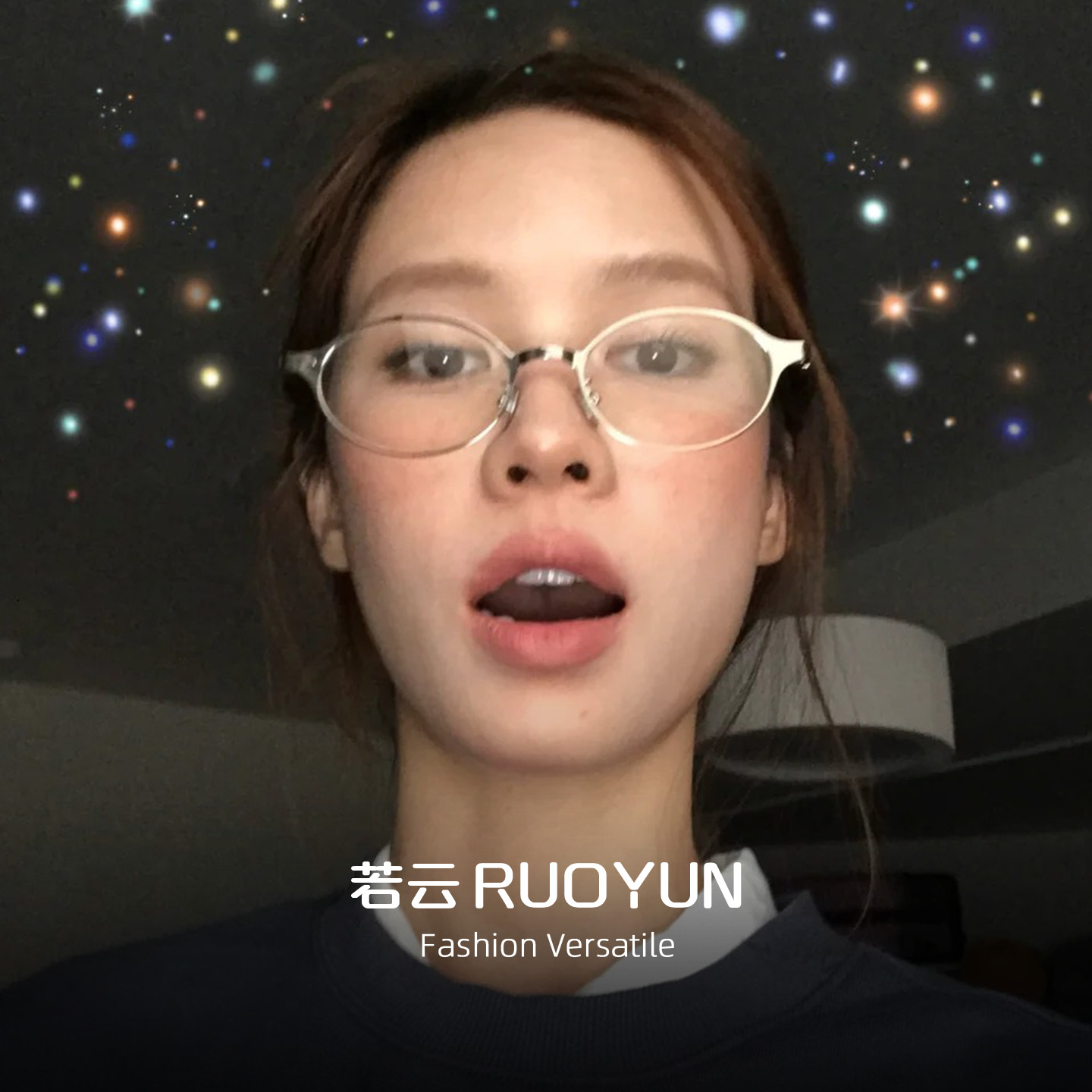 韩版书呆子超轻银框近视眼镜女素颜椭圆框大脸显瘦防蓝光纯钛镜框