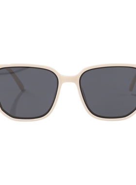 gm白框白色墨镜女高级感ins防晒