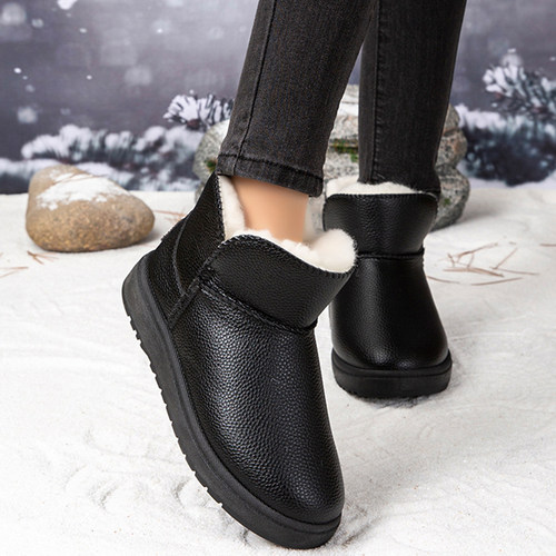 女加绒加厚保暖防水防滑雪地靴