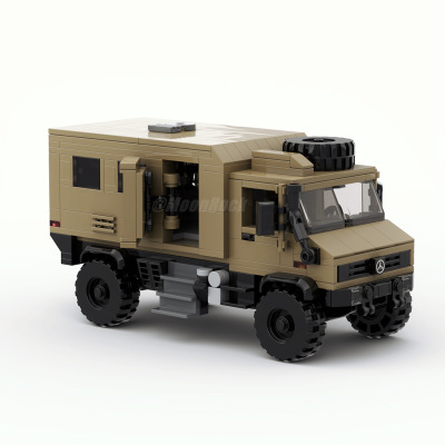 MOC积木兼容 124188梅赛德斯-奔驰Unimog U4000 跨境积木越野玩具