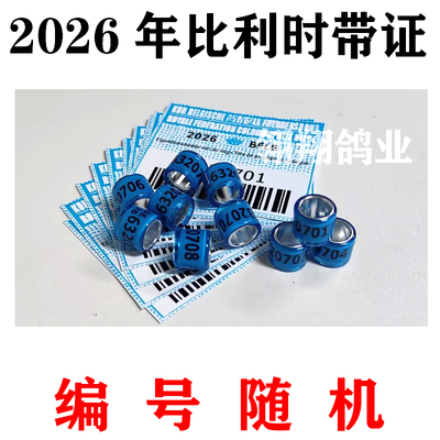 26年比利时带证外国环1证1环仿环