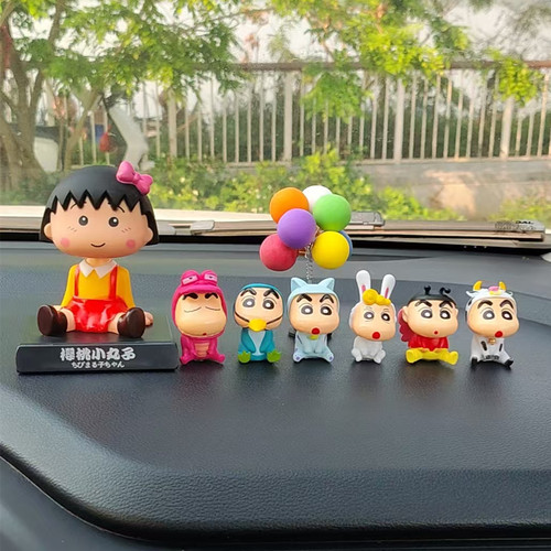 蜡笔小新樱桃小丸子摇头公仔