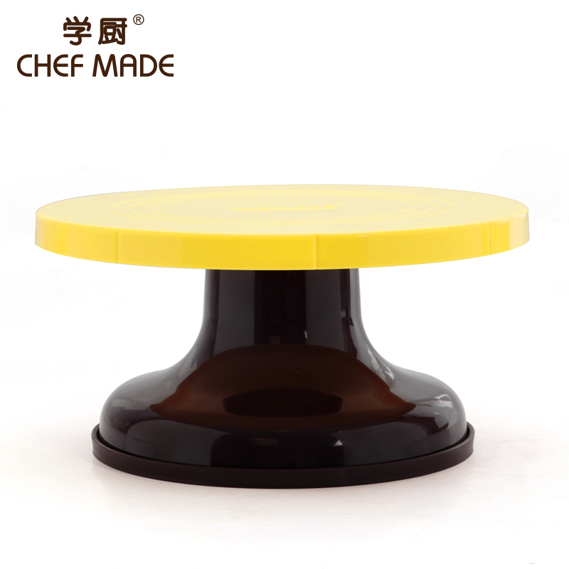 chefmade学厨 烘焙蛋糕裱花塑料转台 蛋糕防滑旋转转盘 WK9300