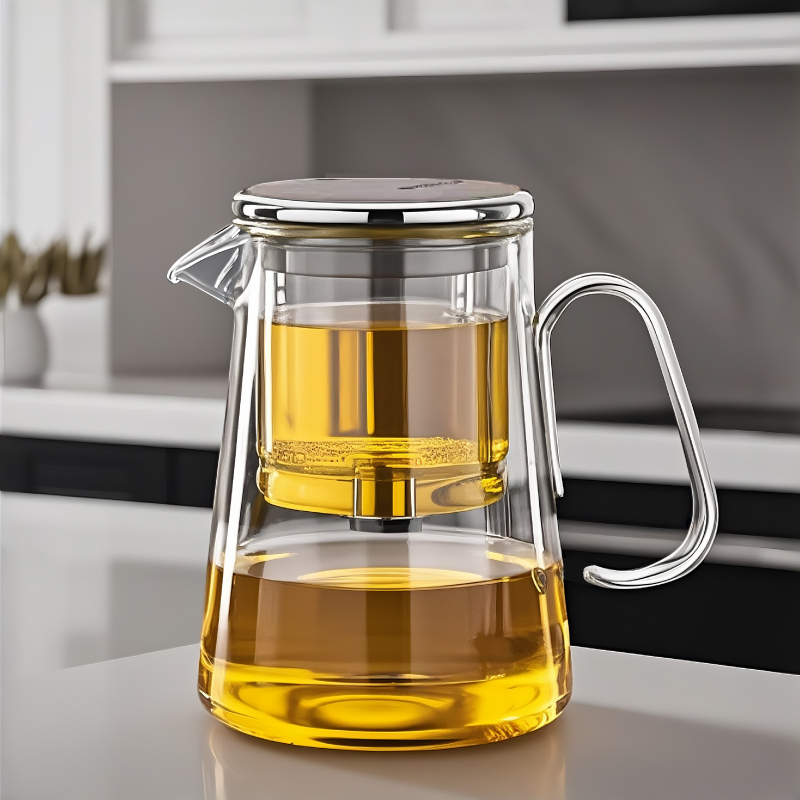 磁吸飘逸杯玻璃泡茶壶