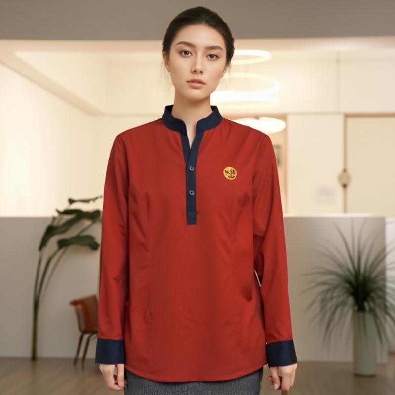 咖啡快餐店西餐厅服务员工作服