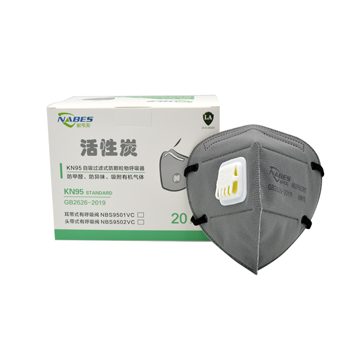 耐呗斯头戴折叠款防异味口罩