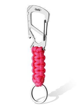 CooYoo不锈钢一体切割KC00户外登山装备挂扣EDC伞绳编织挂钩挂扣