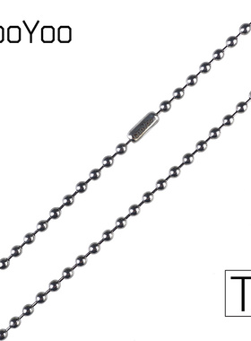 CooYoo酷友 钛合金珠链EDC挂链KC0钛金属项链饰品吊坠挂链