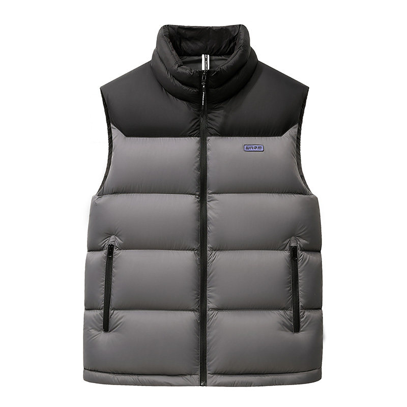 [100+ 채워진 다운] 덕다운 조끼 남성 겉옷 2024 겨울 신상품 두꺼운 남성 조끼 라이너
