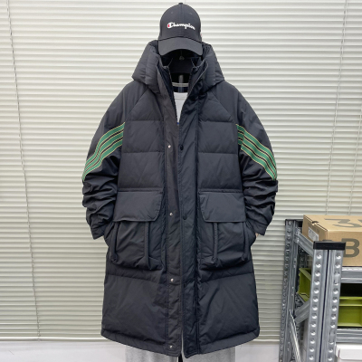 【豆家】撤标撤柜！2025秋冬男新款时尚宽松保暖长款连帽羽绒服