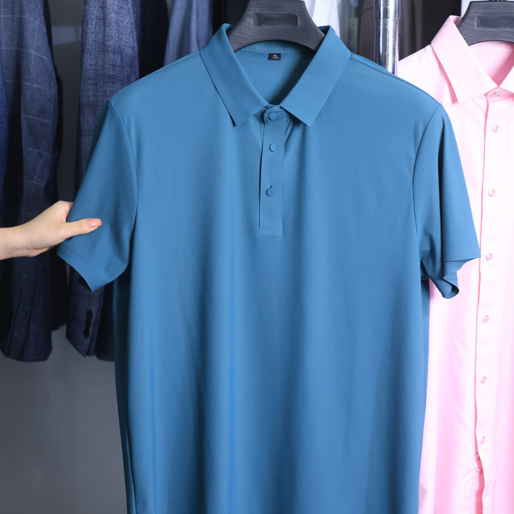 【雅家】撤标撤柜！夏季男士简约纯色无痕冰爽透气短袖POLO衫上衣