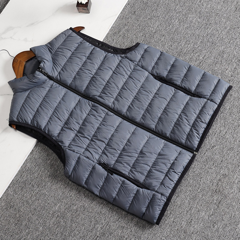 【豆家】撤标撤柜！2025秋冬男士新款简约休闲轻薄款立领羽绒马甲,男装,常规马甲,淘宝优惠券,粉丝福利购,淘宝优惠卷