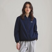 棒球领舒适拉链棒球领夹克潮 2025春秋女士时尚 H家 撤标撤柜