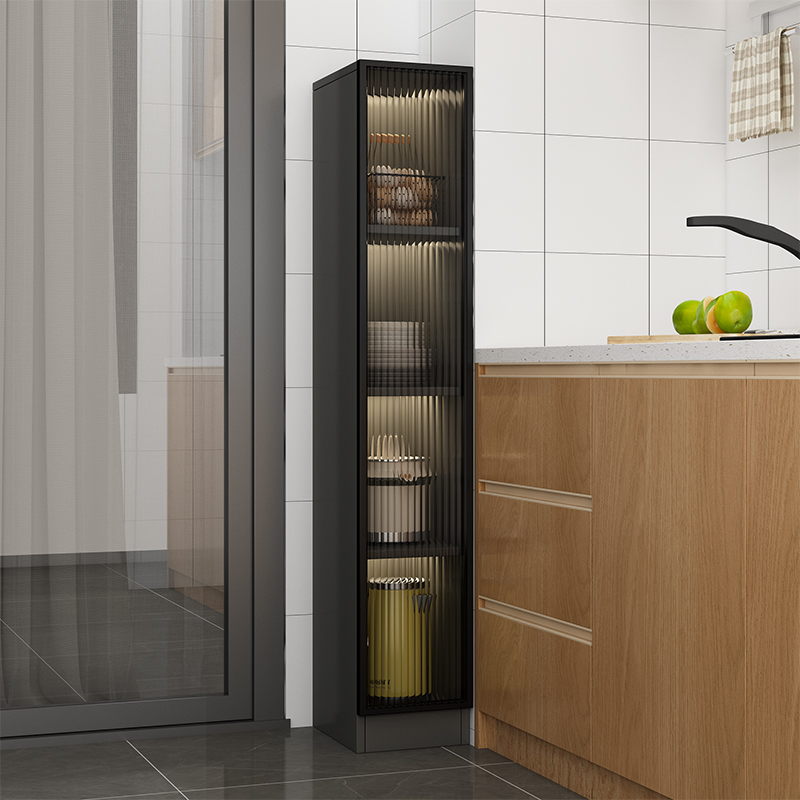 厨房夹缝置物架放锅具收纳储物柜