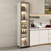 新款 厨房冰箱置物架多功能储物窄柜收纳柜一体靠墙收纳神器省空间