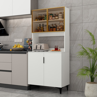 厨房置物架储物柜橱柜微波炉电饭煲餐边柜餐具碗碟电器炸锅收纳柜