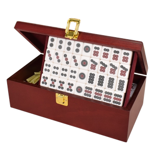 御撰日本麻将牌家用手搓中号手打麻将亚克力麻将日式配点数筹码棒