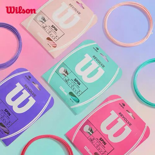 Wilson威尔胜新款马卡龙配色网球拍线手胶专业运动配件减震网线