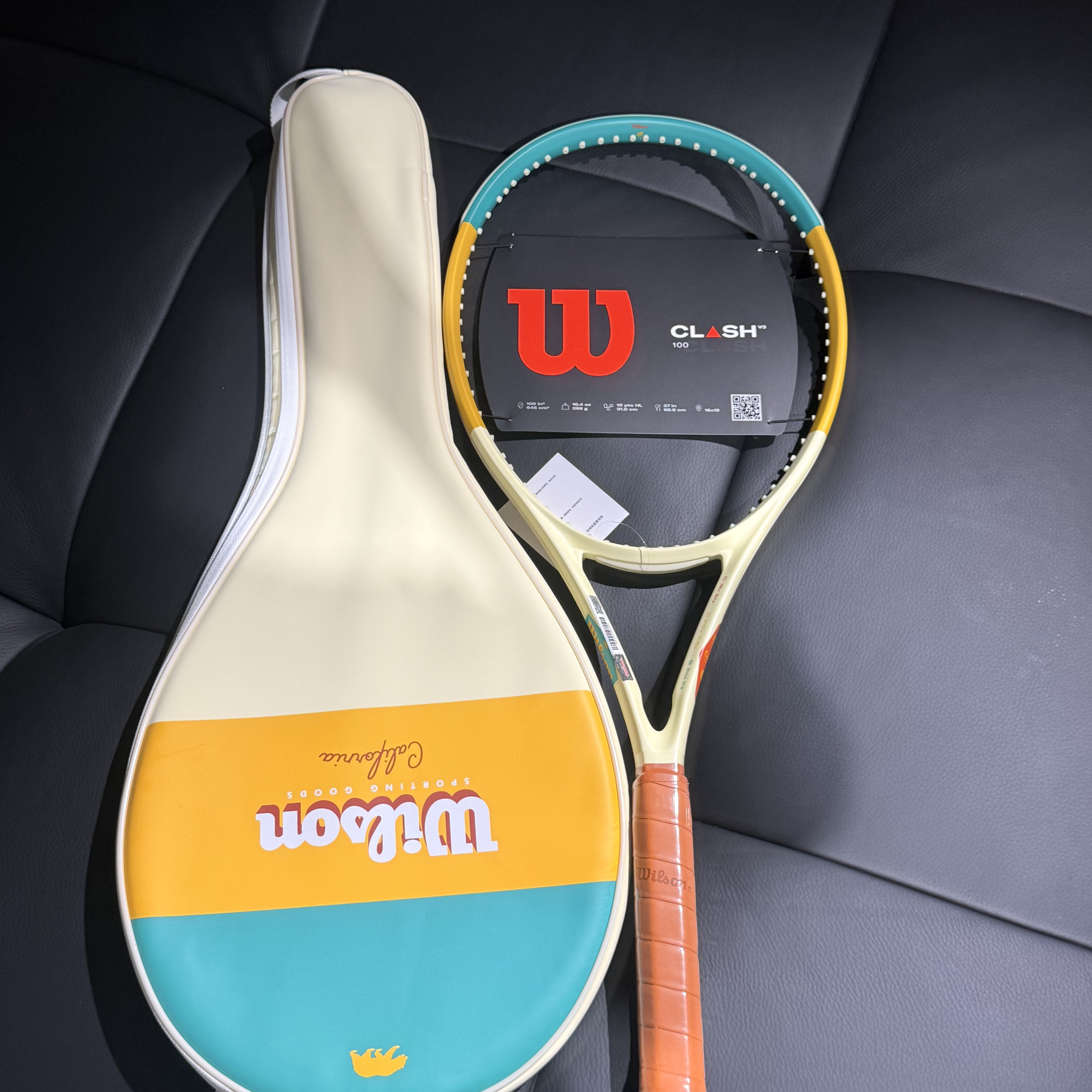 Wilson威尔胜CLASH V3加州限定295克碳纤维专业网球拍