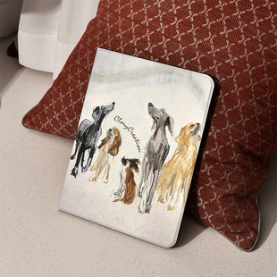 都很高傲狗画集ins风ipad保护套2024带笔槽款10.2平板壳mini6全包防摔12.9寸air6适用于苹果ipadpro11寸