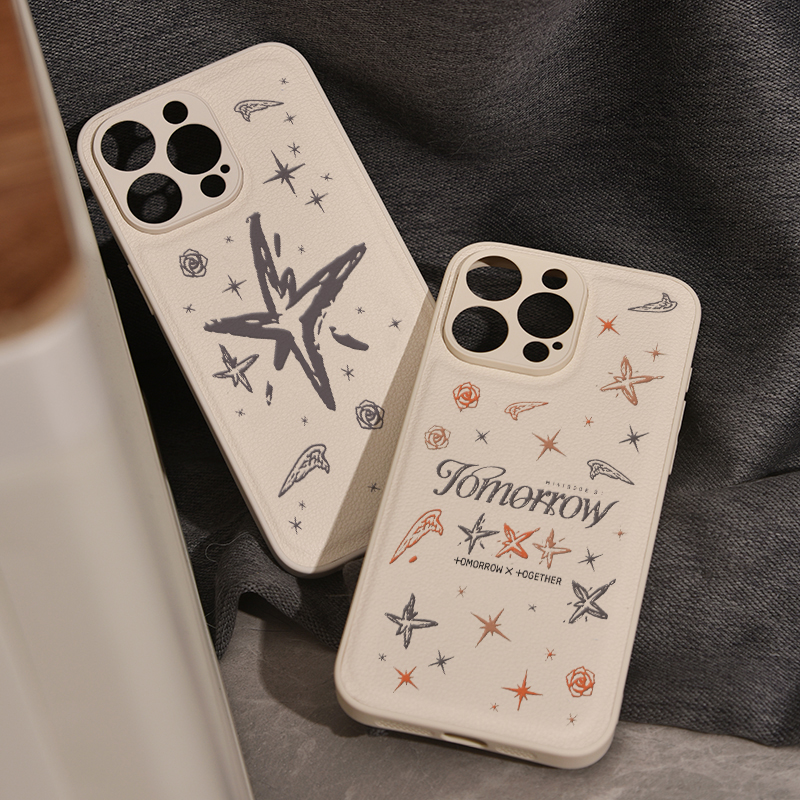 tomorrow×together TXT周边皮革小众苹果iphone16promax手机壳15promax全包防摔创意14PRO/12/13新款原创