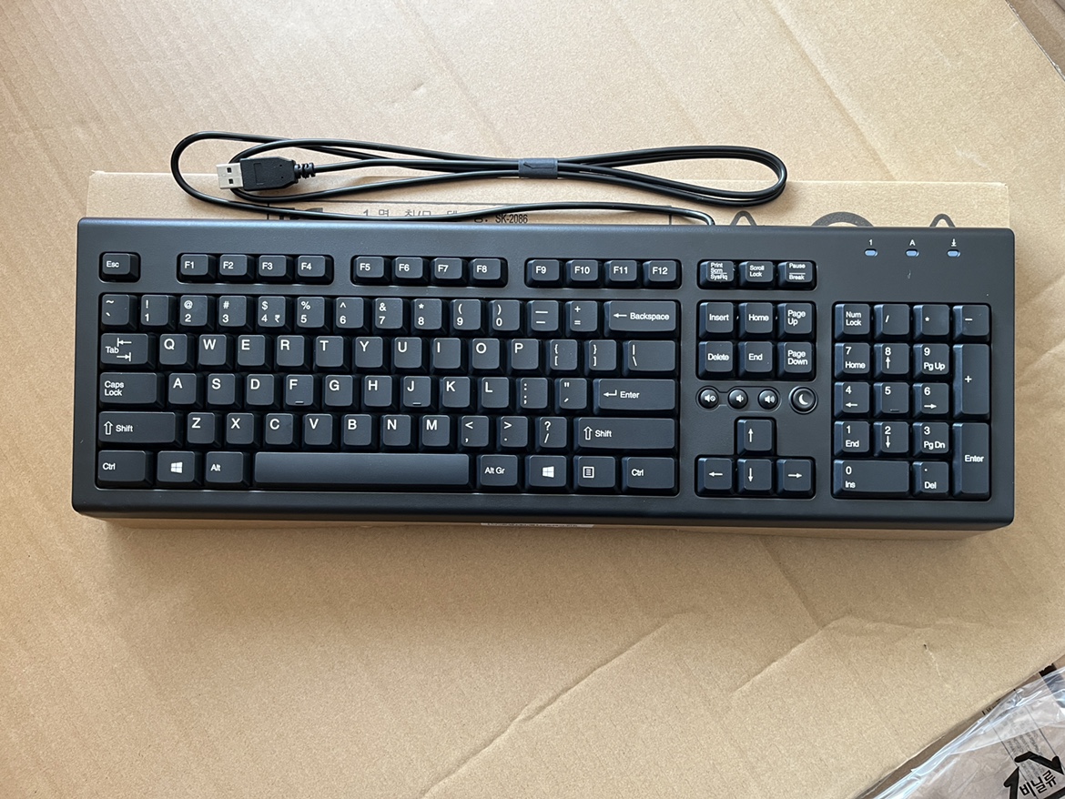 通用有线键盘USB扁口中文版英文SK2086 KU1516 1101U适用于惠普HP