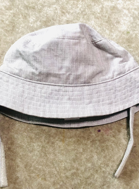 JANIE AND JACK浅灰色纯棉男童户外遮阳帽休闲帽